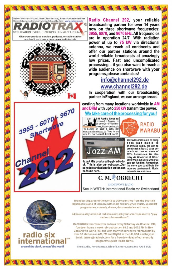 Channel 292 advertisement